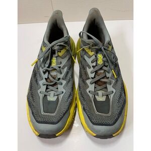 HOKA Speedgoat 5 Men's 12D Blue Yellow Running Shoes Vibram No Insoles